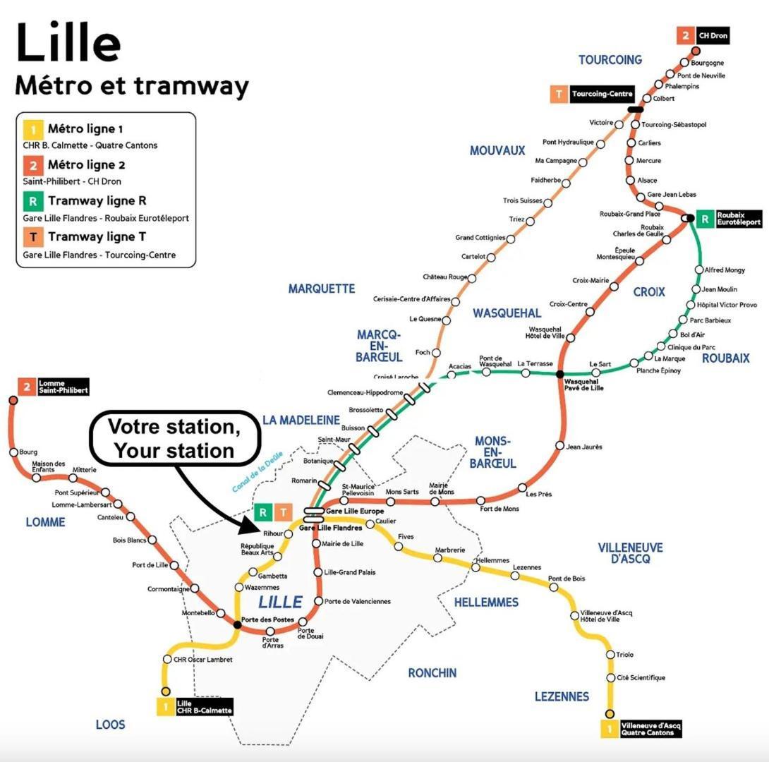 Apartment With Parking In The Heart Of Old Lille Exteriör bild